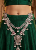 SP Kandora German Silver Traditional Necklace | 0 Touch Silver Plated Jewellery for Women