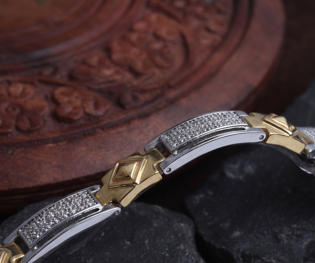 Luxury German Silver 0 Touch Silver Plated Bracelet – Premium Imitation Jewellery
