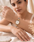 Premium Fancy Watch for Women – Dual Tone Finish