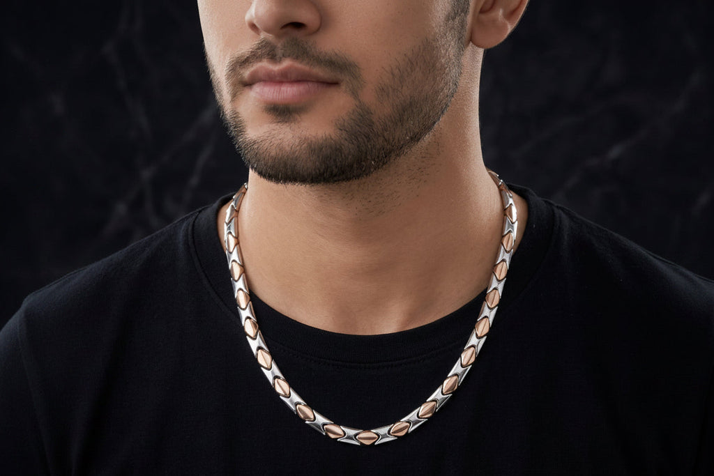 Premium German Silver Dual Tone Necklace | 0 Touch Silver Plated Fashion Jewellery