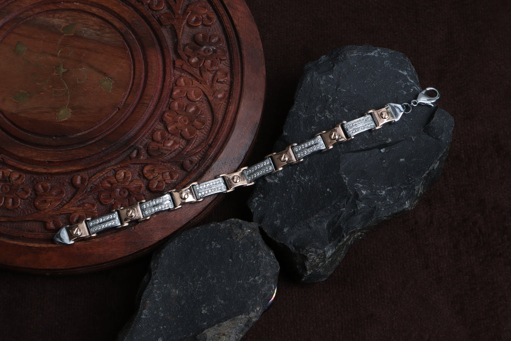 Luxury German Silver 0 Touch Silver Plated Bracelet – Premium Imitation Jewellery