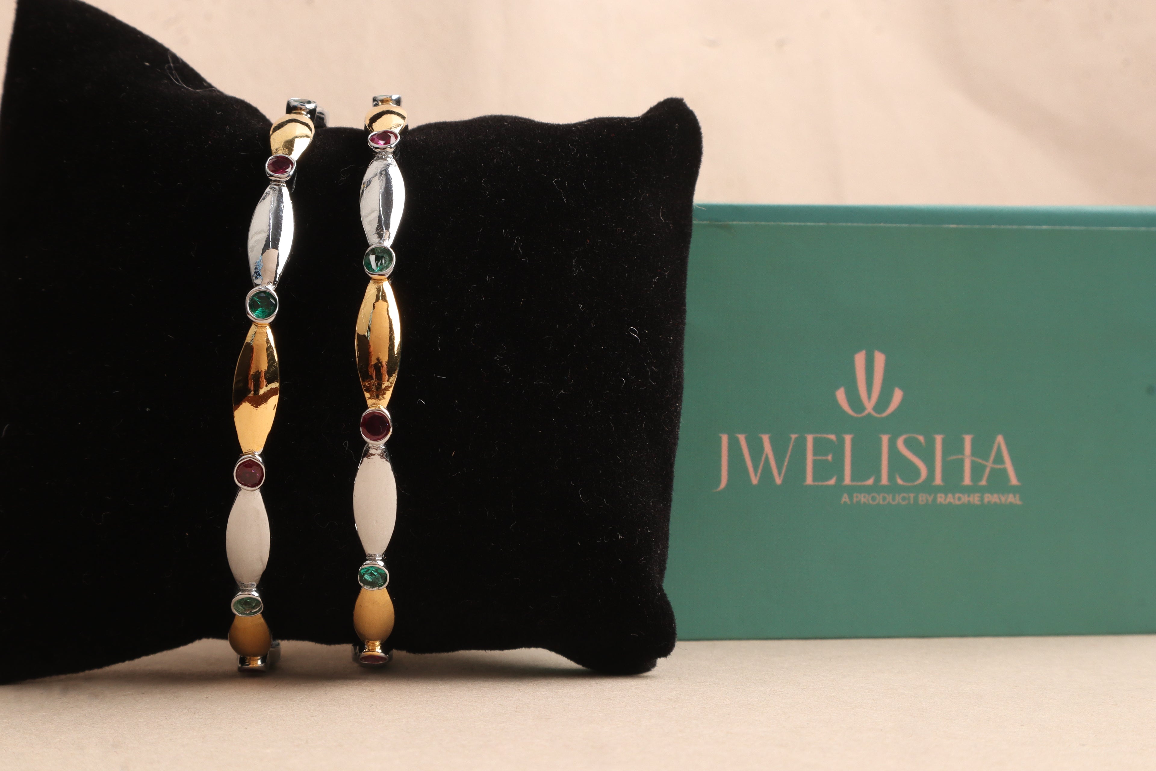 Luxury Silver-Plated German Silver Bangles | Jwelisha