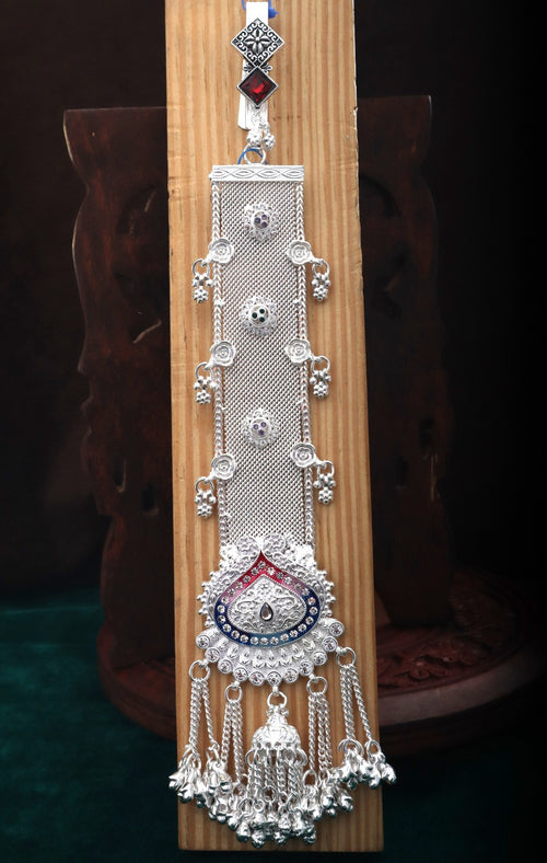 Antique Z Zuda German Silver Long Hanging Jewellery
