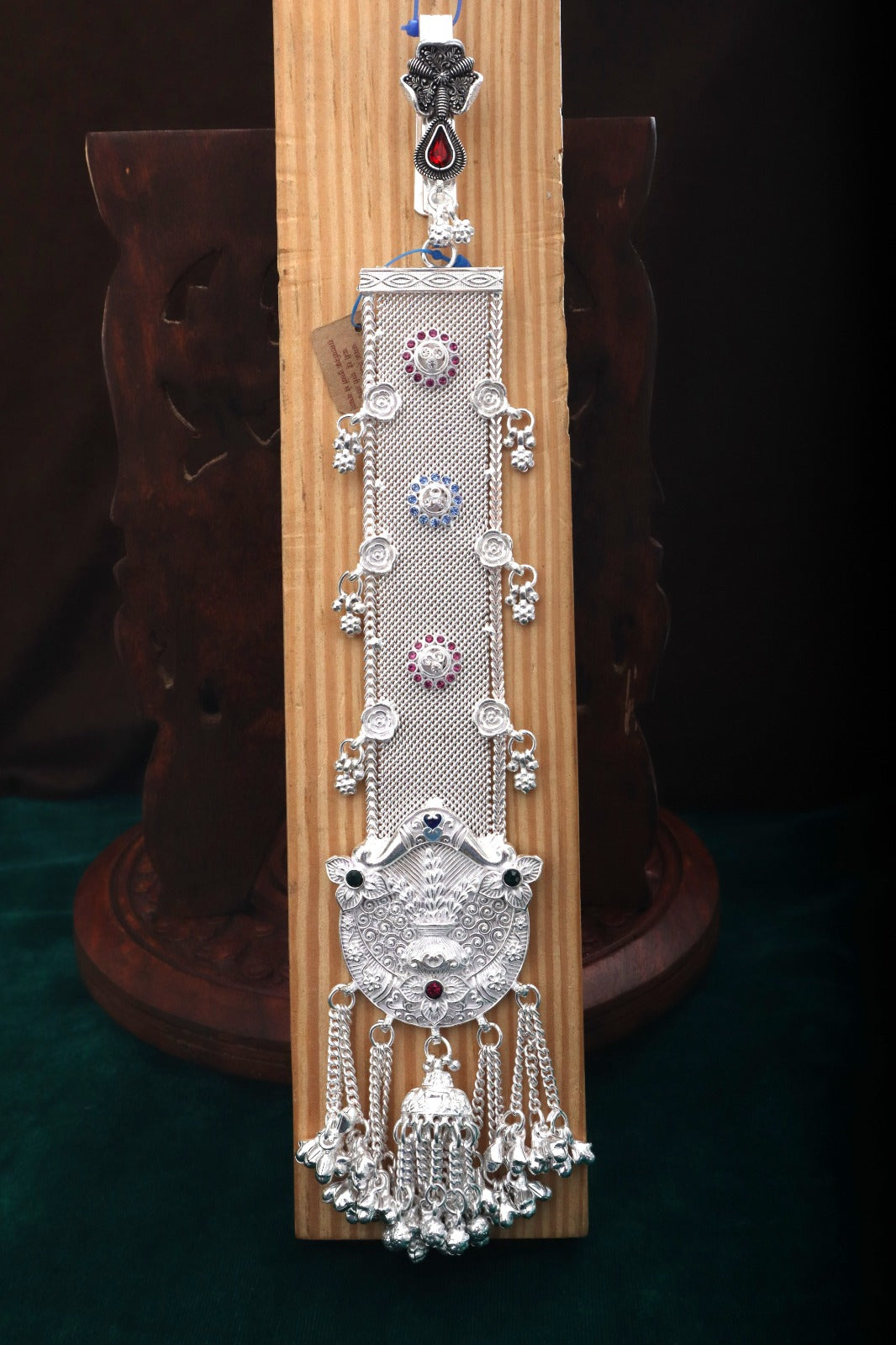 Antique Z Zuda German Silver Long Hanging Jewellery