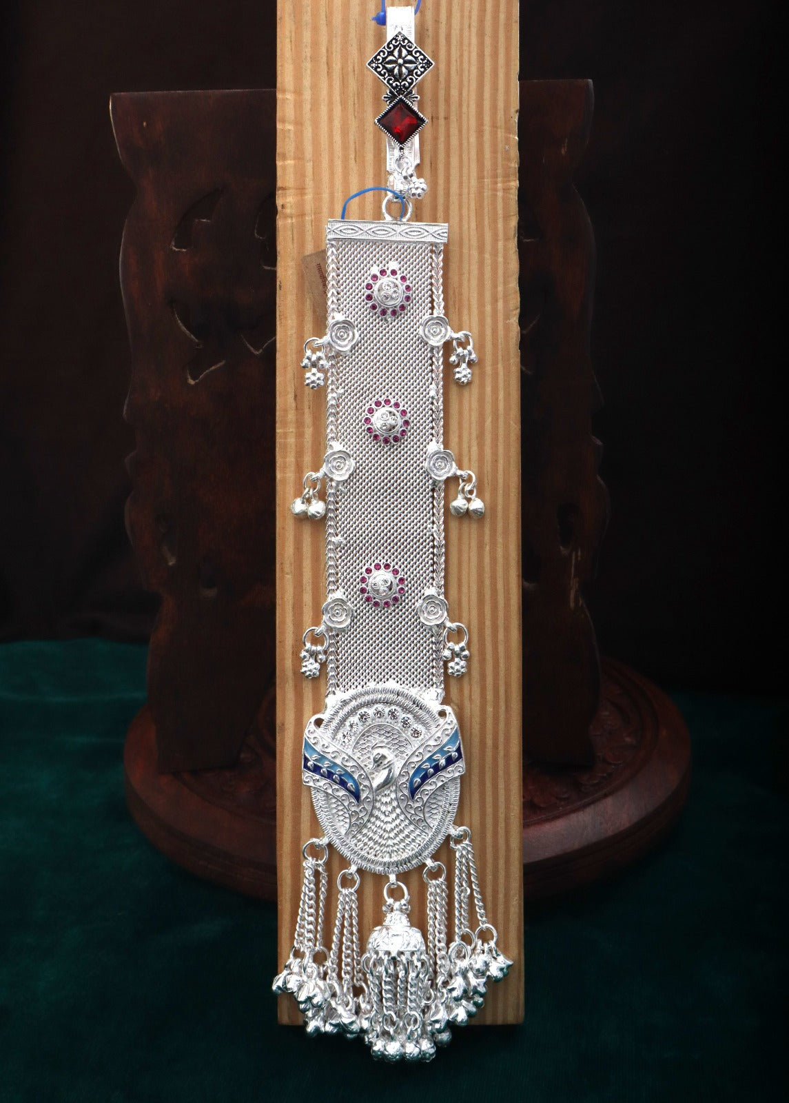 Antique Z Zuda German Silver Long Hanging Jewellery