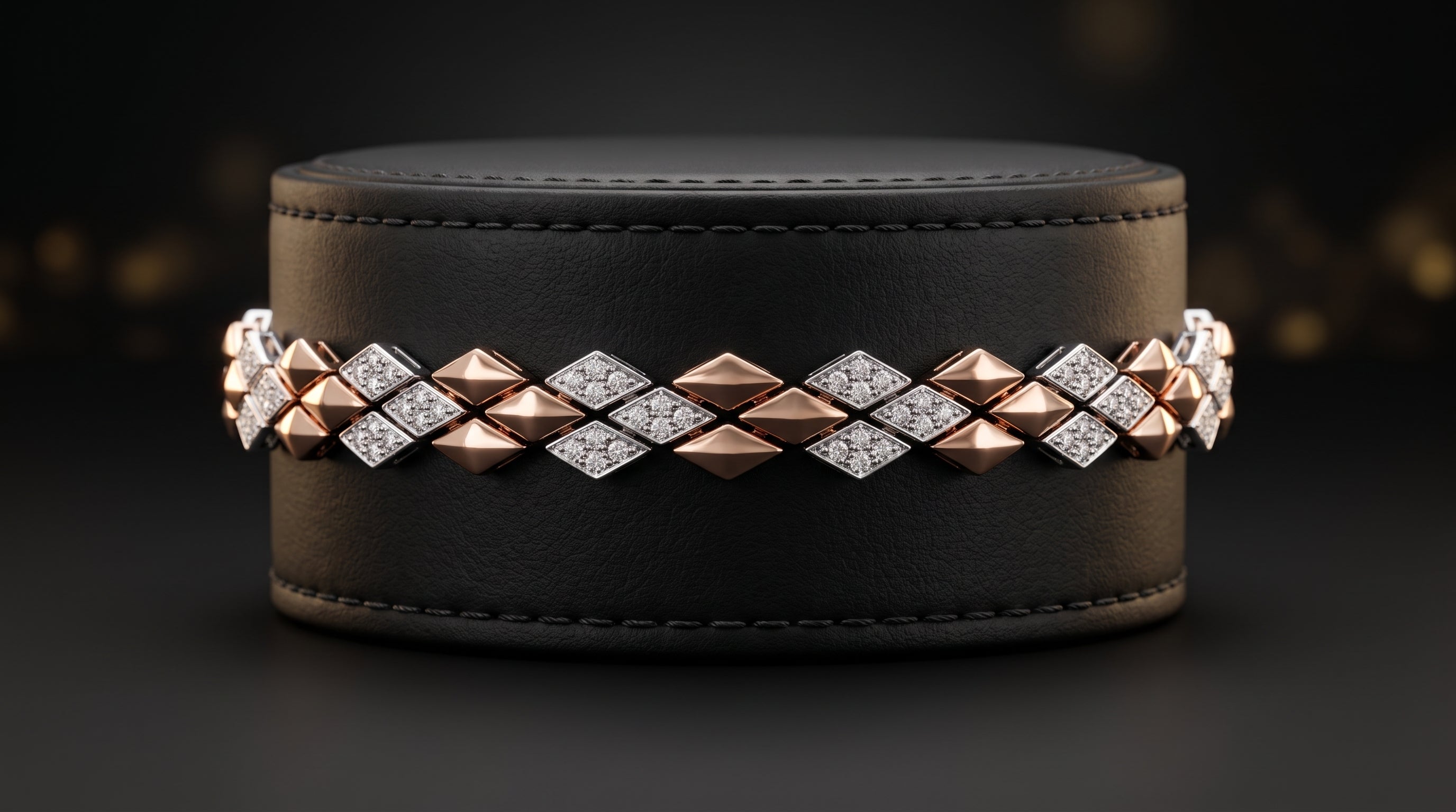 The Signature Two-Tone Link Bracelet — Handcrafted Men's Statement Piece