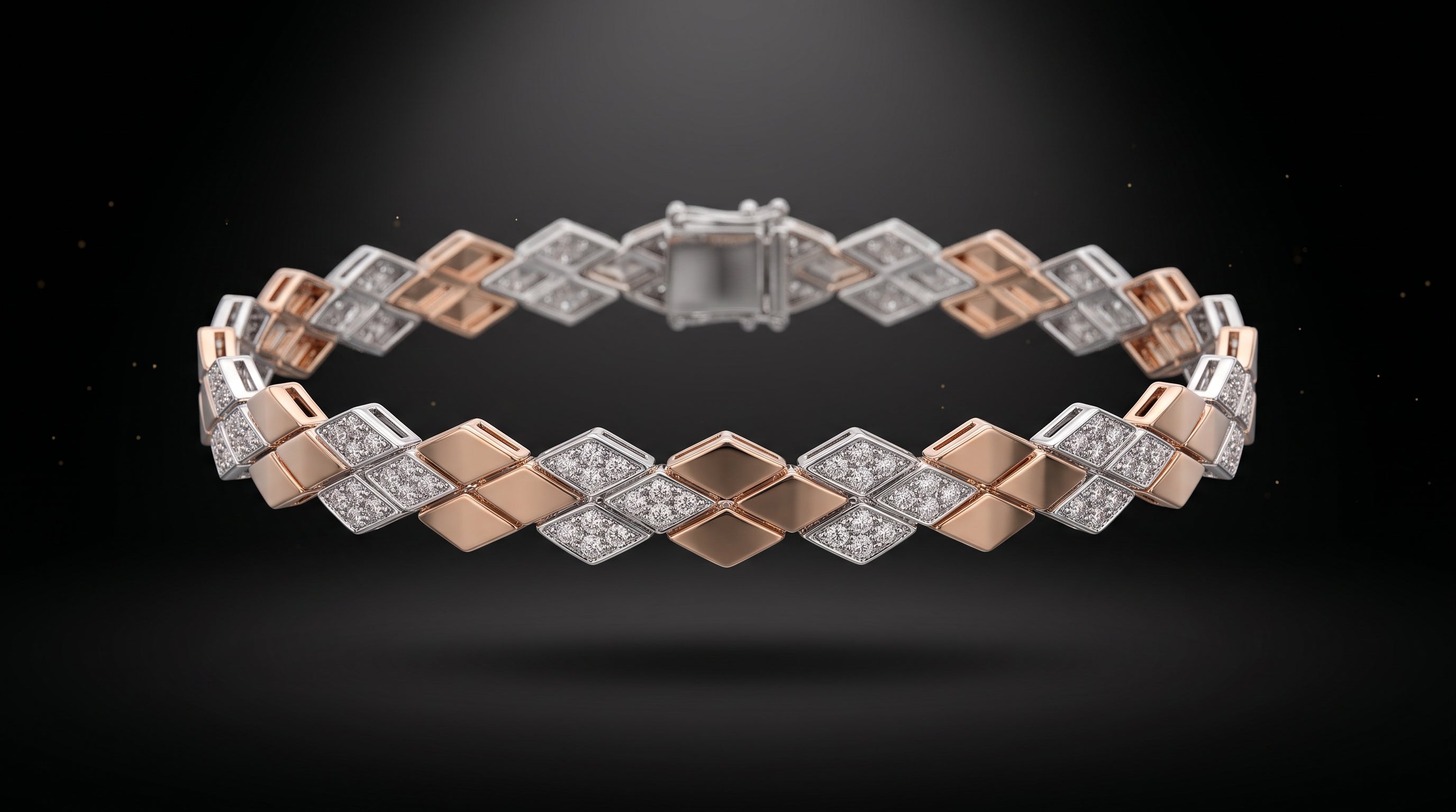 The Signature Two-Tone Link Bracelet — Handcrafted Men's Statement Piece