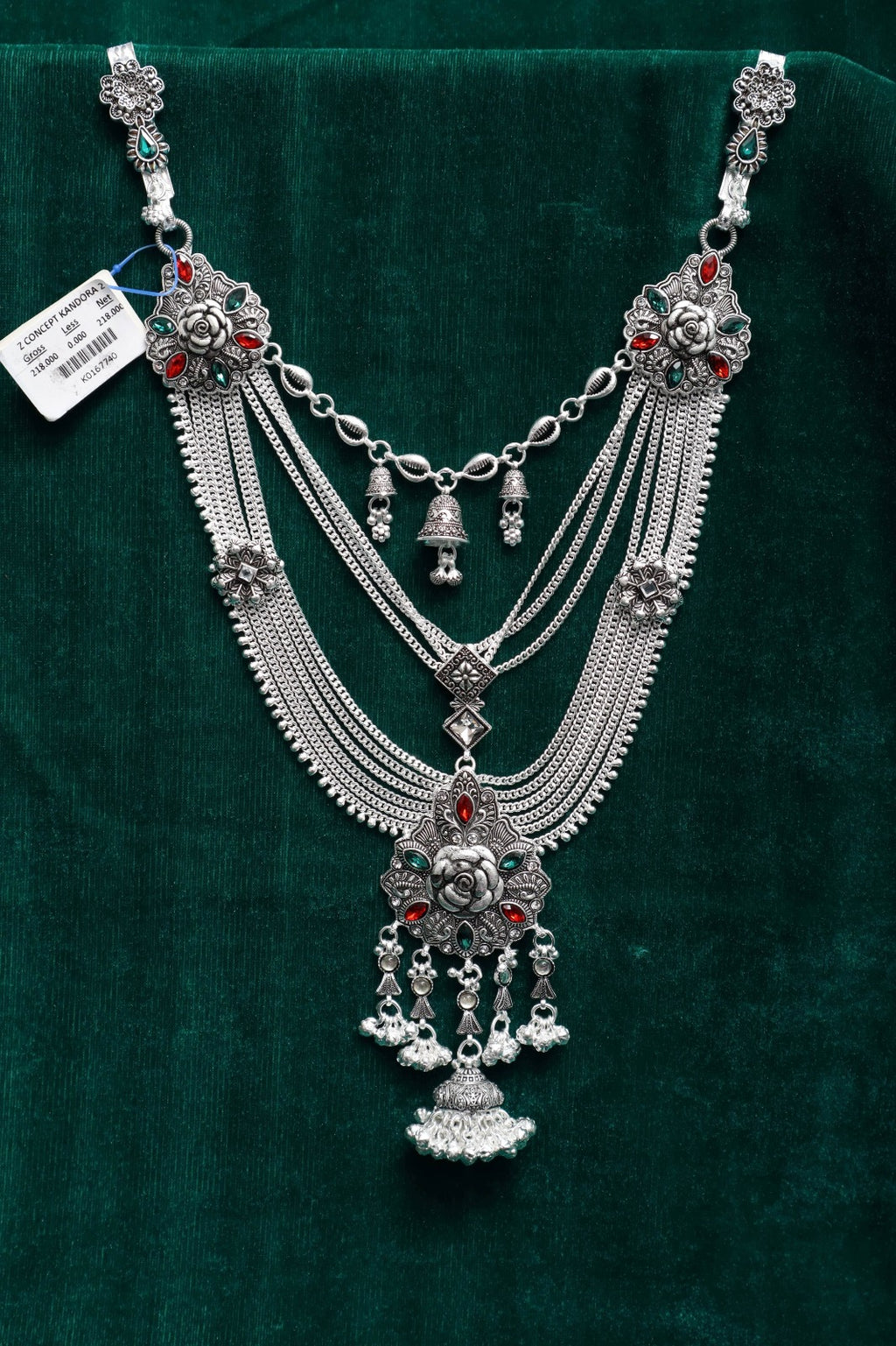 Traditional Designer Kandora | Silver Plated Ethnic Jewellery for Women