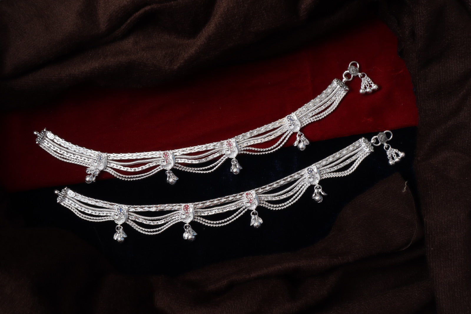 Premium German Silver Payal | 0 Touch Silver Plated Anklet for Women