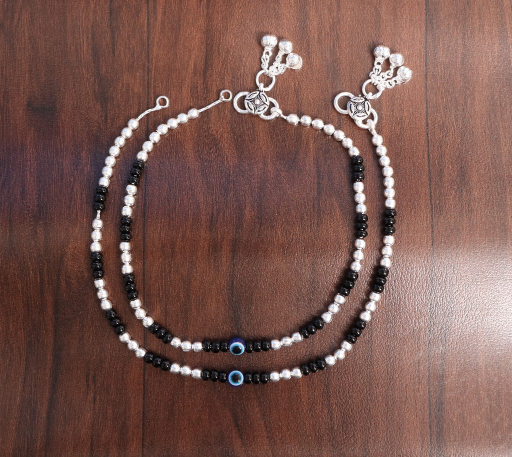 Premium German Silver Payal | 0 Touch Silver Plated Anklet for Women