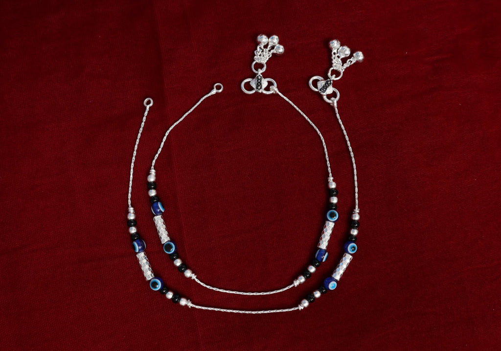 Premium German Silver Payal | 0 Touch Silver Plated Anklet for Women