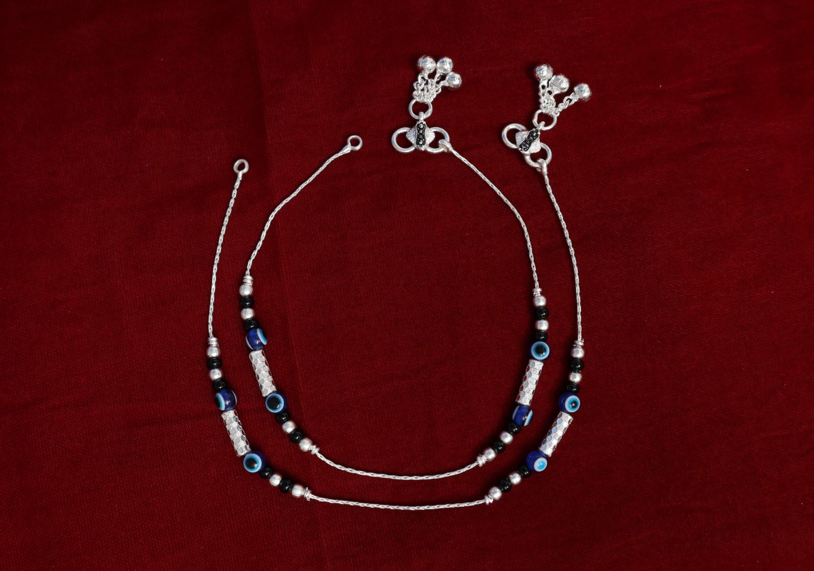 Premium German Silver Payal | 0 Touch Silver Plated Anklet for Women