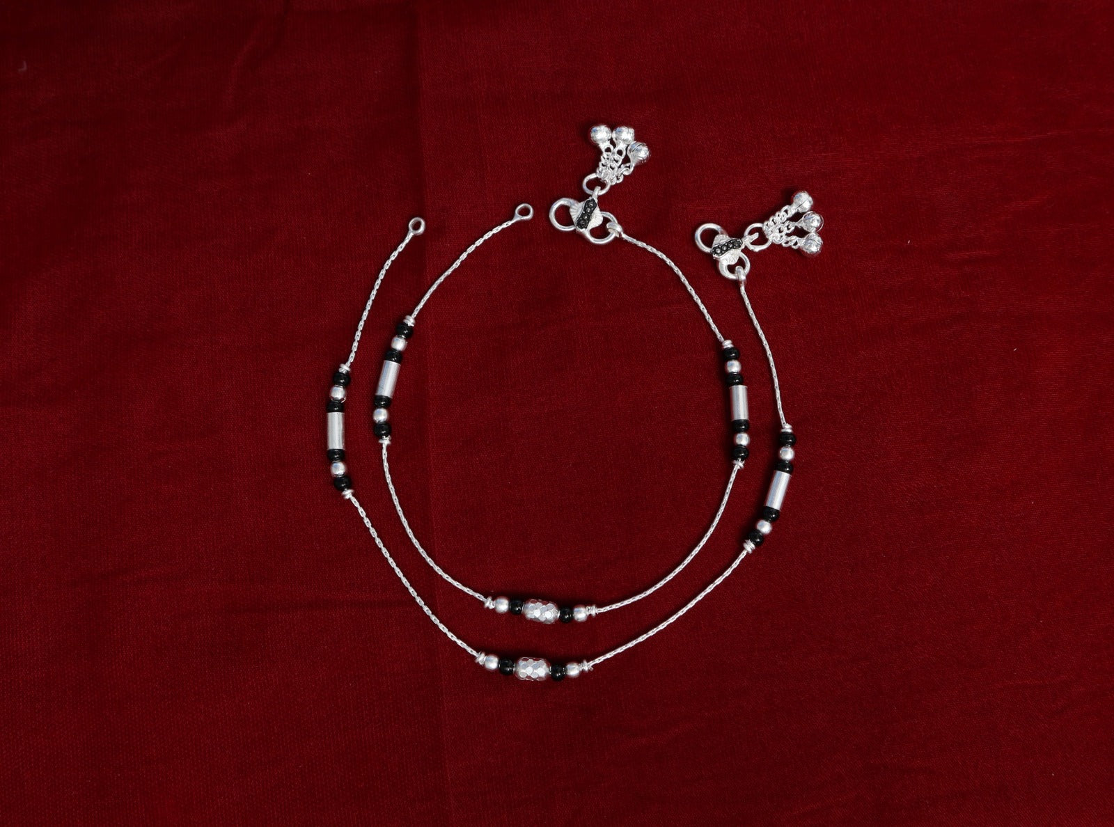 Premium German Silver Payal | 0 Touch Silver Plated Anklet for Women