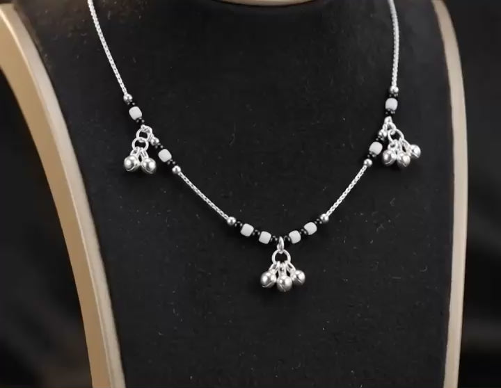 Premium German Silver Payal | 0 Touch Silver Plated Anklet for Women