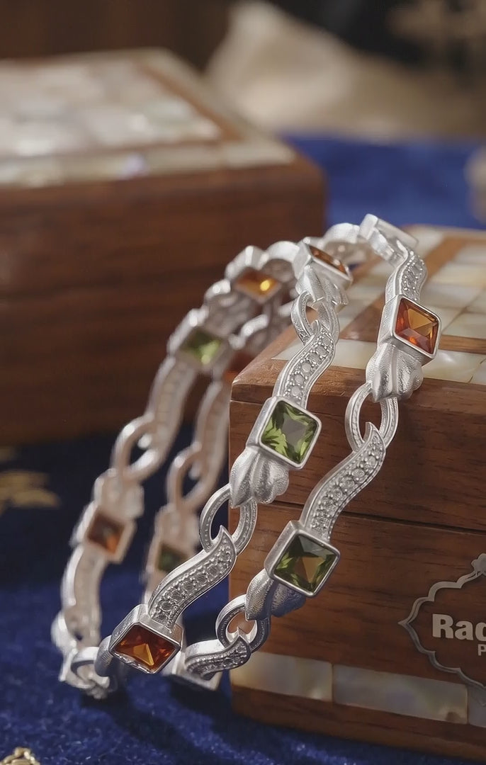Classic Premium CZ Stone Bangles | Jwelisha