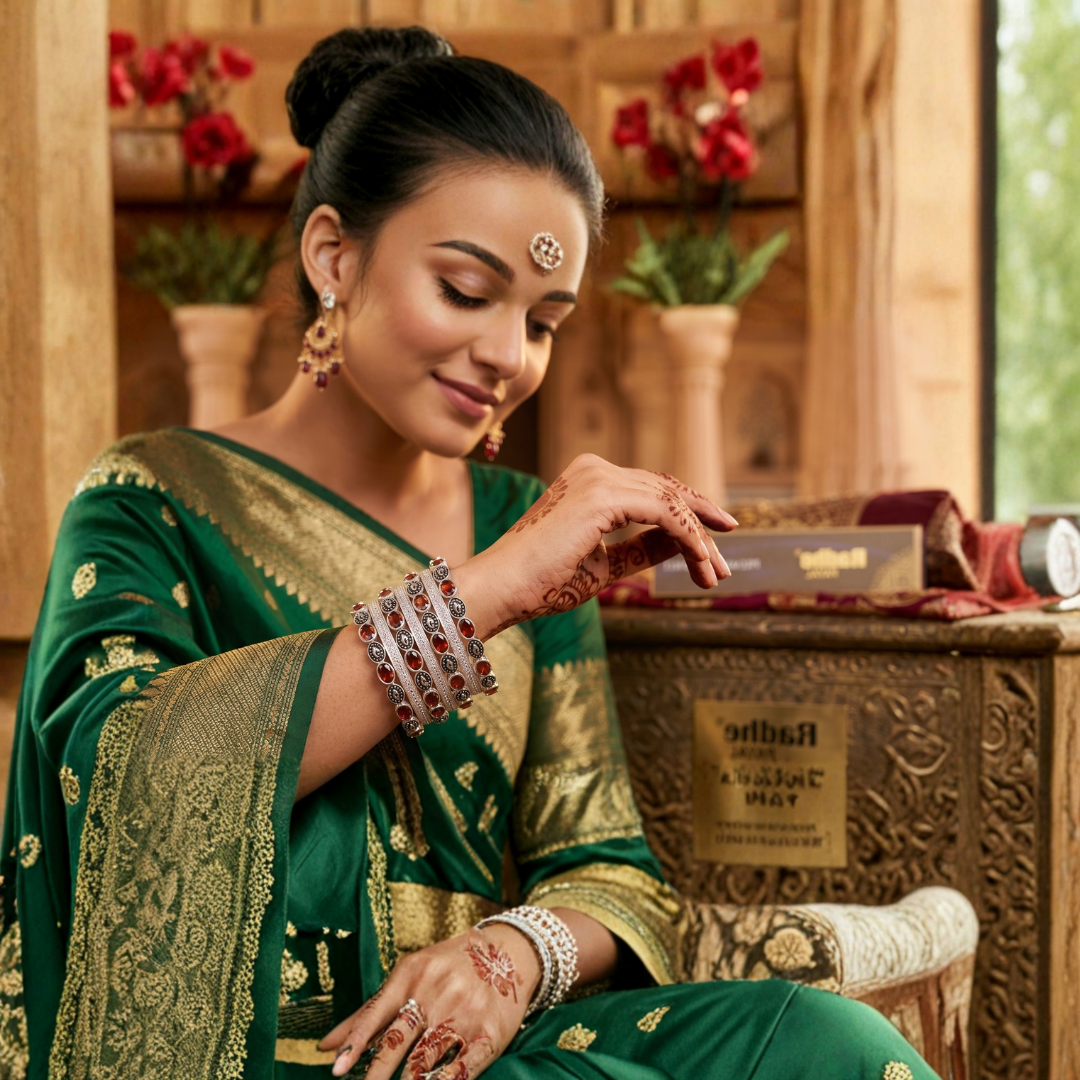 Classic Premium CZ Stone Bangles | Jwelisha